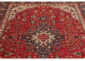 Tappeto Tabriz Stilizzato Rosso Blu Scuro 200x297 Cm