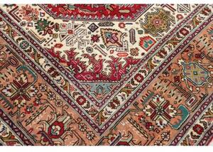 Tappeto Tabriz Stilizzato Rosso Blu 252x350 Cm
