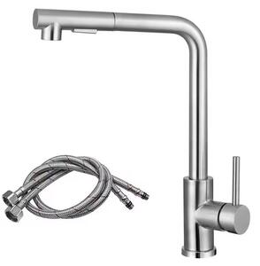 Rubinetto da cucina, doccetta estraibile, comando monocomando, cromo