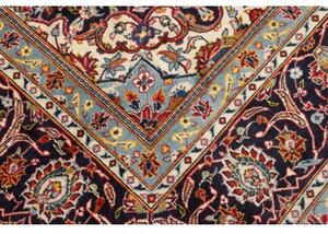 Tappeto Ardakan Medaglione Floreale Rosso Blu Scuro 250x356 Cm