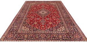 Tappeto Ardakan Medaglione Floreale Rosso Blu Scuro 194x310 Cm