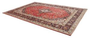 Tappeto Ardakan Medaglione Floreale Rosso Blu Scuro 250x356 Cm