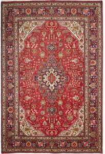 Tappeto Tabriz Stilizzato Rosso Blu Scuro 200x300 Cm