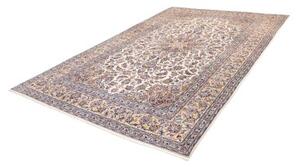 Tappeto Kashan Medaglione Floreale Beige Blu 206x315 Cm
