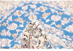 Tappeto Nain 9la Medaglione Floreale Azzurro Avorio 130x206 Cm