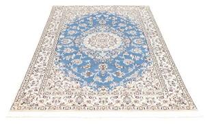 Tappeto Nain 9la Medaglione Floreale Blu Avorio 132x205 Cm
