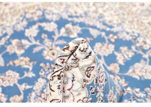 Tappeto Nain 9la Medaglione Floreale Blu Avorio 132x205 Cm