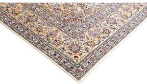 Tappeto Kashan Medaglione Floreale Beige Blu 206x315 Cm