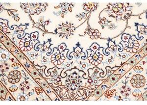 Tappeto Nain 9la Medaglione Floreale Avorio Blu 138x204 Cm