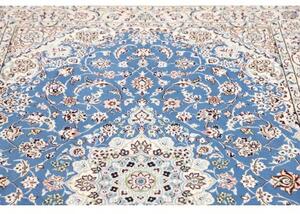 Tappeto Nain 9la Medaglione Floreale Blu Avorio 140x220 Cm