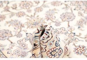 Tappeto Nain 9la Medaglione Floreale Avorio Blu 135x205 Cm
