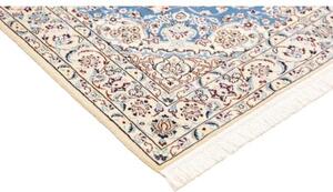 Tappeto Nain 9la Medaglione Floreale Blu Avorio 140x220 Cm
