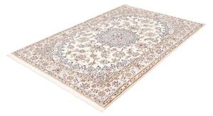 Tappeto Nain 9la Medaglione Floreale Avorio Blu 138x204 Cm