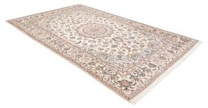 Tappeto Nain 9la Medaglione Floreale Avorio Blu 200x307 Cm