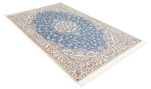 Tappeto Nain 9la Medaglione Floreale Blu Avorio 140x220 Cm