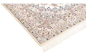 Tappeto Nain 9la Medaglione Floreale Avorio Blu 135x205 Cm