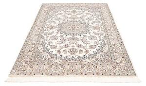 Tappeto Nain 9la Medaglione Floreale Avorio Blu 135x205 Cm