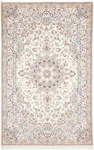 Tappeto Nain 9la Medaglione Floreale Avorio Azzurro 164x262 Cm