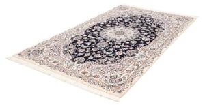 Tappeto Nain 9la Medaglione Floreale Avorio Blu Scuro 146x246 Cm
