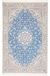 Tappeto Nain 9la Medaglione Floreale Blu Avorio 140x220 Cm
