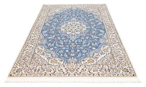 Tappeto Nain 9la Medaglione Floreale Blu Avorio 140x220 Cm