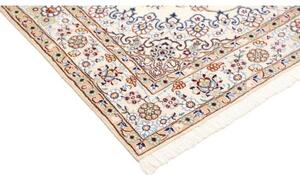 Tappeto Nain 9la Medaglione Floreale Avorio Blu 138x204 Cm