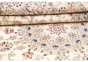 Tappeto Nain 9la Medaglione Floreale Avorio Blu 160x264 Cm