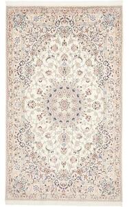 Tappeto Nain 9la Medaglione Floreale Avorio Blu 160x264 Cm