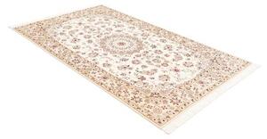 Tappeto Nain 9la Medaglione Floreale Avorio Rosso 127x214 Cm