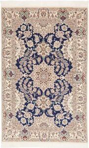 Tappeto Nain 9la Stilizzato Blu Notte Avorio 124x197 Cm