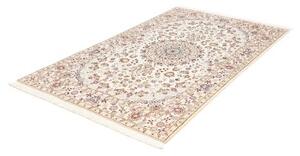 Tappeto Nain 9la Medaglione Floreale Avorio Rosso Ruggine 128x208 Cm