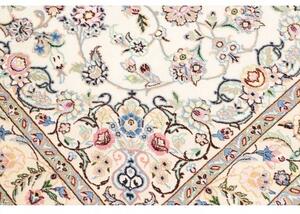 Tappeto Nain 9la Medaglione Floreale Avorio Blu Chiaro 133x213 Cm