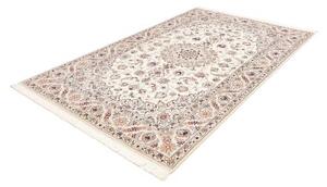 Tappeto Nain 9la Medaglione Floreale Avorio Blu Chiaro 159x252 Cm