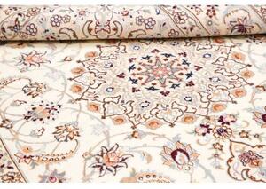 Tappeto Nain 9la Medaglione Floreale Avorio Blu Chiaro 159x252 Cm