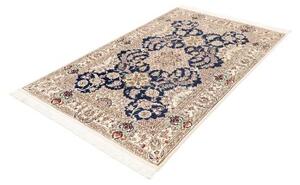 Tappeto Nain 9la Stilizzato Blu Notte Avorio 124x197 Cm