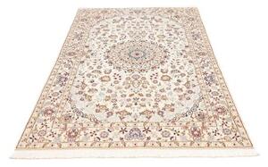 Tappeto Nain 9la Medaglione Floreale Avorio Rosso Ruggine 128x208 Cm
