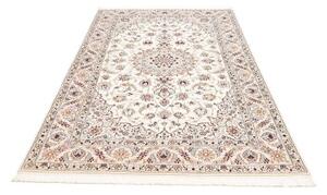 Tappeto Nain 9la Medaglione Floreale Avorio Blu Chiaro 159x252 Cm