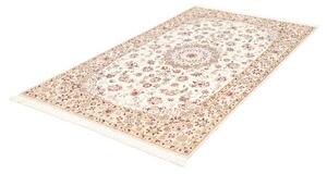 Tappeto Nain 9la Medaglione Floreale Avorio Rosso 127x214 Cm