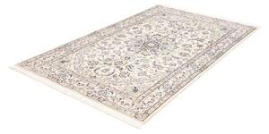 Tappeto Nain 9la Medaglione Floreale Avorio Blu 132x208 Cm