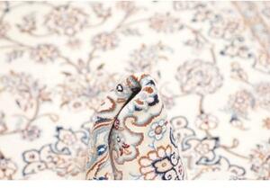 Tappeto Nain 9la Medaglione Floreale Avorio Blu 136x217 Cm