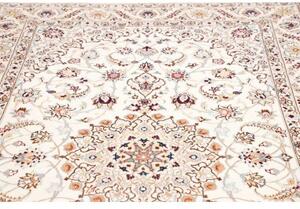 Tappeto Nain 9la Medaglione Floreale Avorio Blu Chiaro 159x252 Cm