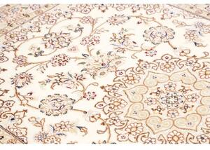 Tappeto Nain 9la Medaglione Floreale Avorio Bordeaux 132x203 Cm
