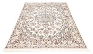 Tappeto Nain 9la Medaglione Floreale Avorio Blu Cobalto 130x200 Cm