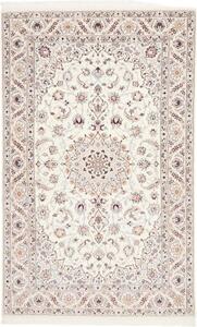 Tappeto Nain 9la Medaglione Floreale Avorio Blu Chiaro 159x252 Cm