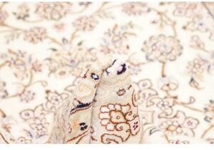Tappeto Nain 9la Medaglione Floreale Avorio Bordeaux 132x203 Cm