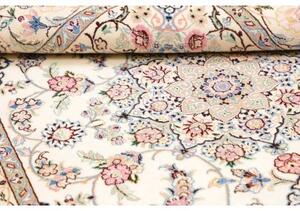 Tappeto Nain 9la Medaglione Floreale Avorio Blu Chiaro 133x213 Cm