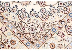 Tappeto Nain 9la Medaglione Floreale Avorio Blu Cobalto 130x200 Cm
