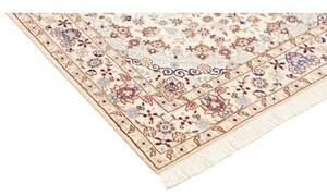 Tappeto Nain 9la Medaglione Floreale Avorio Rosso Ruggine 128x208 Cm
