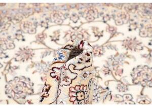 Tappeto Nain 9la Medaglione Floreale Avorio Blu Cobalto 130x200 Cm