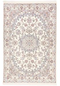 Tappeto Nain 9la Medaglione Floreale Avorio Blu Cobalto 130x200 Cm